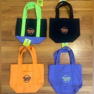 Trader Joe's Mini Tote Bags - Halloween Colors